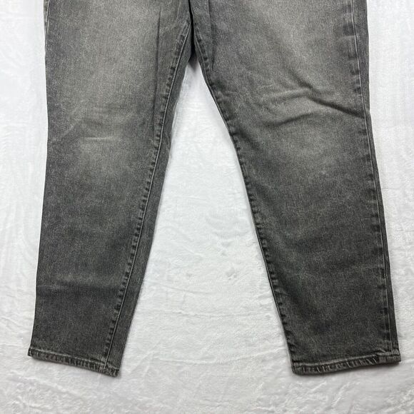 Old Navy O.G. Straight Jeans Button Fly High Rise Distressed Gray Size 16 - Picture 5 of 8